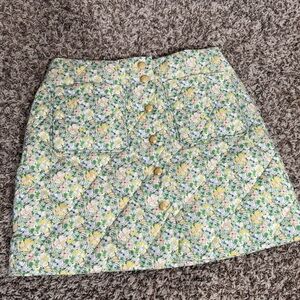 J. Crew Liberty Floral Button-Up Primaloft Thermal Skirt in size 2 
NWT Quilted